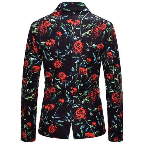 Floral Men Blazer Wedding Stage Blazers