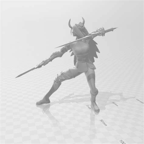Download Stl File Samira Weapon League Of Legends • 3d Print Model