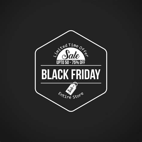 Premium Vector Black Friday Sale New Creative Typography On Black Background 60 To 70 Off