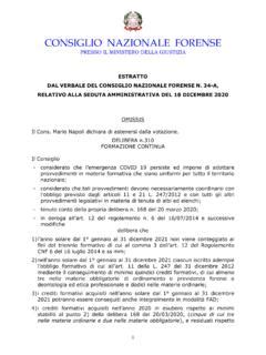 CONSIGLIO NAZIONALE FORENSE Consiglio Nazionale Forense Pdf PDF4PRO