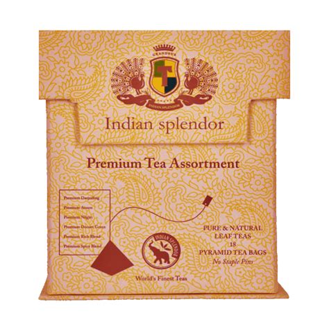 Premium Tea Assortment Selection Of 6 Teas In A Sampler T Pack 18 Pyramid Tea Bags