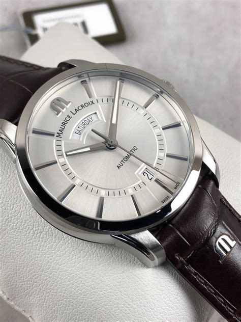 Maurice Lacroix Pontos Day Date Automatic Pt Ss Men