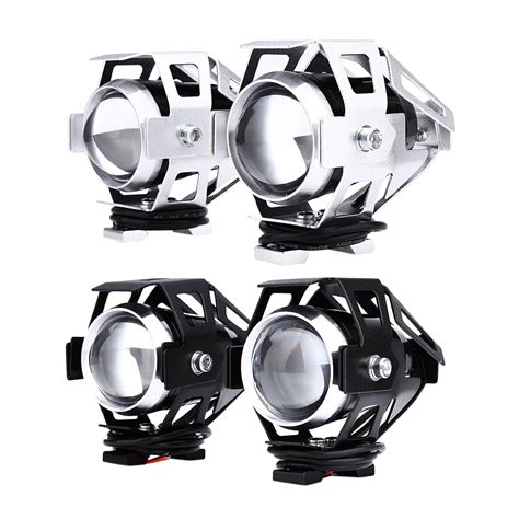 2pcs Hp M005 125w 12v 3000lm U5 Led Transform Spotlight Motorcycle Headlight Fog Lamp In Car