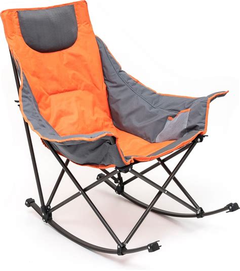 Sunnyfeel Oversized Folding Rocking Camping Chair Portable