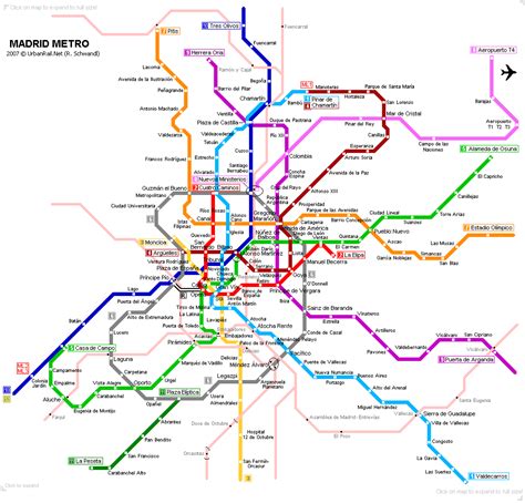 Mapa Do Metropolitano De Madrid