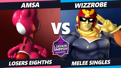 Ludwig Invitational AMSa Yoshi Vs Wizzrobe Captain Falcon SSBM