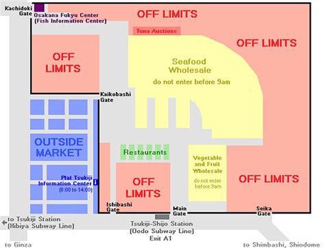 tokyo tsukiji market map 2 - Living + Nomads – Travel tips, Guides ...