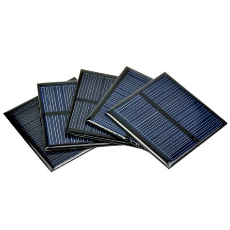 5pcs 5 5V 80mA Polycrystalline Solar Panel 60x60mm Mini Solar Cell