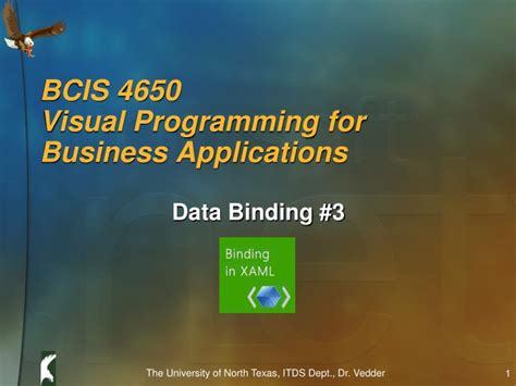 PPT BCIS 4650 Visual Programming For Business Applications PowerPoint