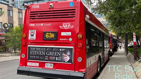 Toronto Ttc 63a Ossington Bus Ride Full Route Northbound On 7036 86