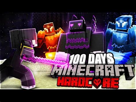 I Survived Days As An Ender Knight In Hardcore Minecraft Youtube