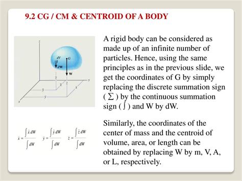 Ppt Chapter 9 Center Of Gravity Center Of Mass And Centroid For A Body Powerpoint