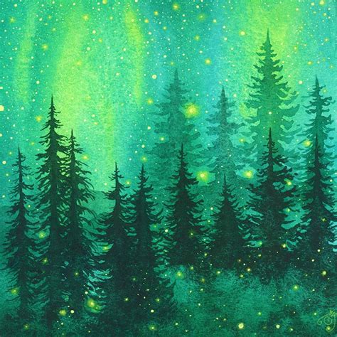 Enchanted forest watercolor painting. : r/ImaginaryLandscapes