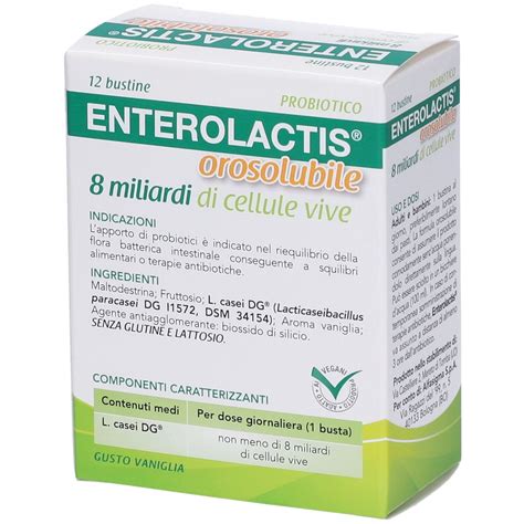 Alfasigma Enterolactis Orosolubile Bustine 12 G Redcare