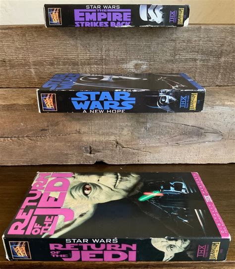 VHS Star Wars Original Unaltered Trilogy Etsy