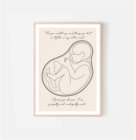 Psalm 139 Knit In Mother S Womb Digital Download Print Christian Bible Calligraphy Wall Art