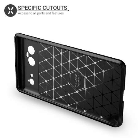 Olixar Carbon Fibre Protective Black Case For Google Pixel