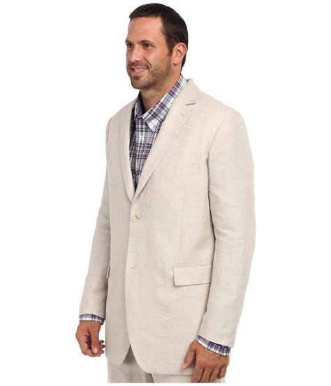 Lyst Perry Ellis Big And Tall Linen Suit Jacket In White For Men