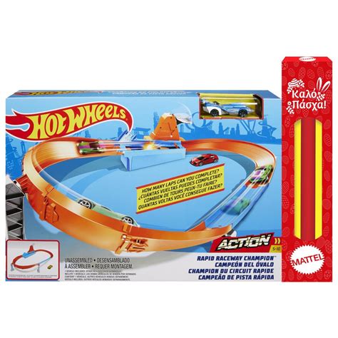 Mattel Hot Wheels Rapid Raceway Champion Play Set GBF81 GJM75 Toys