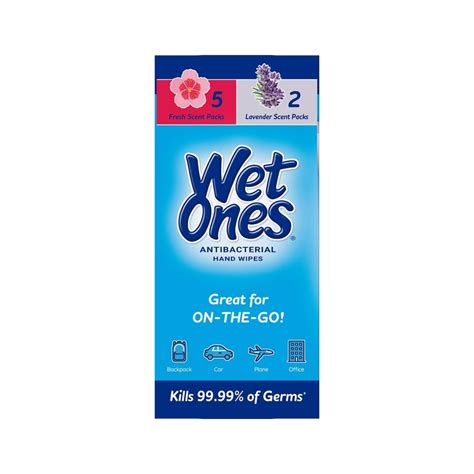 Wet Ones Antibacterial Hand Sanitizing Wipes Fresh Scent Lavender Travel Size 20 Count 7