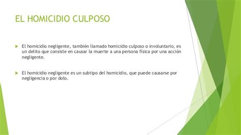 Homicidio Culposo