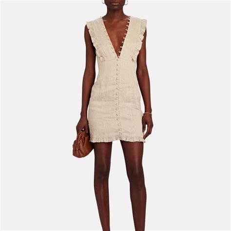 Intermix Dresses Intermix Joslin Linen And Silk Mini Dress Poshmark