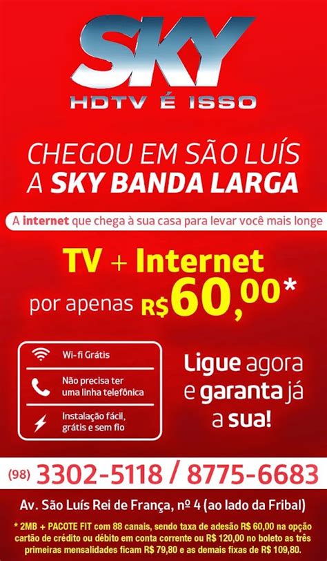 Internet Sky Banda Larga em São Luís Kamaleao