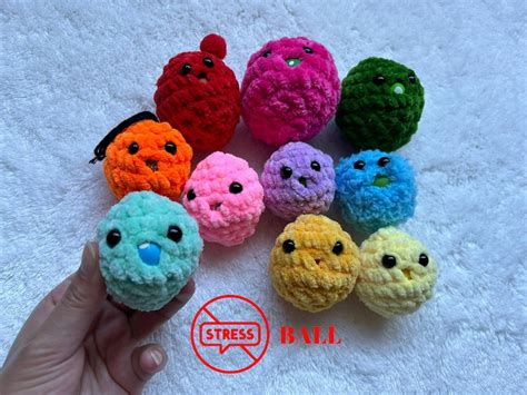 Crochet Stress Blob Pattern Blobs Pattern Crochet Pattern Amigurumi Toy