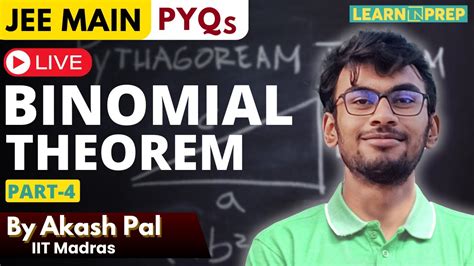 Binomial Theorem Part Jee Main Pyqs Mastering Pyqs Jeepyqs