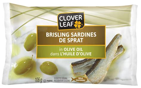 Brisling Sardines In Olive Oil Clover Leaf