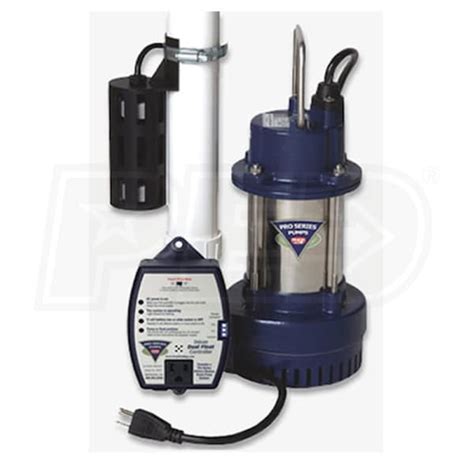 Pro Series 13 Hp Cast Iron Submersible Sump Pump W Deluxe Controller And Dual Float Switch