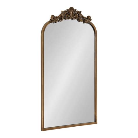 Kate And Laurel Arendahl Traditional Arch Mirror 19 X 30 75 Gold Baroque Inspired Wall