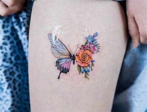 Ideas Tatuajes De Mariposas Con Colores Hermosos