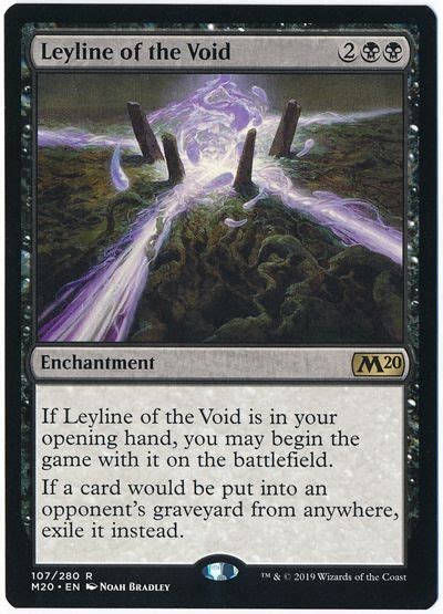 【mtg】 虚空の力線 Leyline Of The Void 英語版 M20 レア の通販 カーナベル