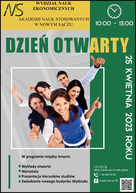 Akademia Nauk Stosowanych Zaprasza Na Dzie Otwarty Starosadeckie Info