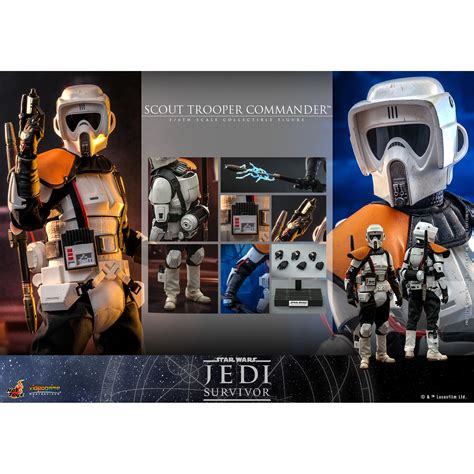 Star Wars Jedi Survivor Scout Trooper Commander 1 6 Scale Figure Hot Toys 912278 VGM53