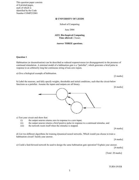 COMP232001 1 This Question Paper Consists Of 4 Printed Pages