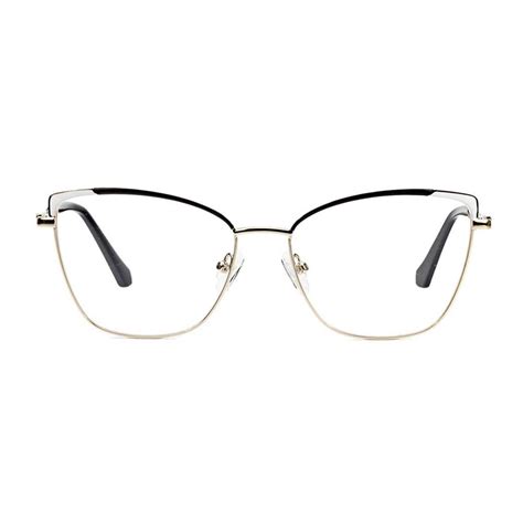 China Gd Latest Retro Souble Color Cat Eye Metal Frame Fashion Eyewear