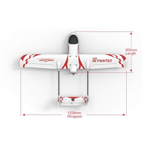 Sonicmodell Mini Skyhunter V Mm Twin Boom Aircraft Kit Pnp