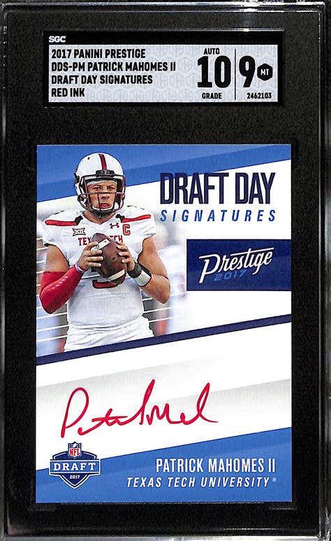 Lot Detail Panini Prestige Patrick Mahomes Ii Draft Day