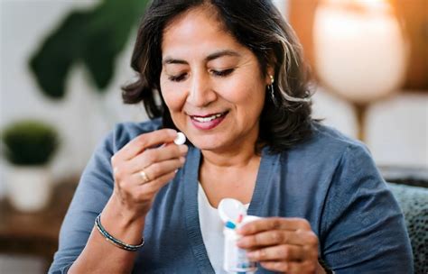 Une Femme Mature Qui Prend Ses M Dicaments Photo Premium