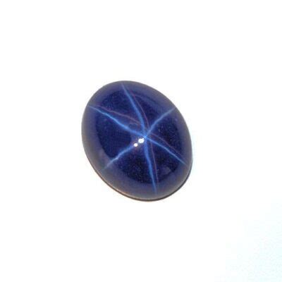 Lab Blue Star Sapphire Oval Cabochons Jamming Gems