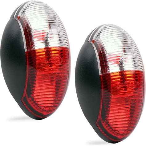 Luces de gálibo LED 12 V juego de 2 luces de gálibo rojo blanco 60 x