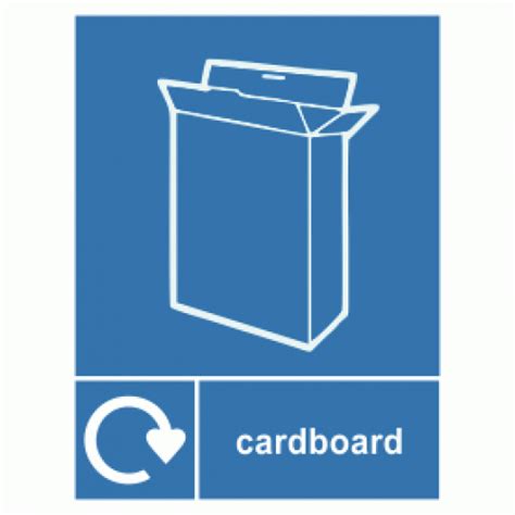 Cardboard Waste Recycling Signs Wrap Recycling Signs