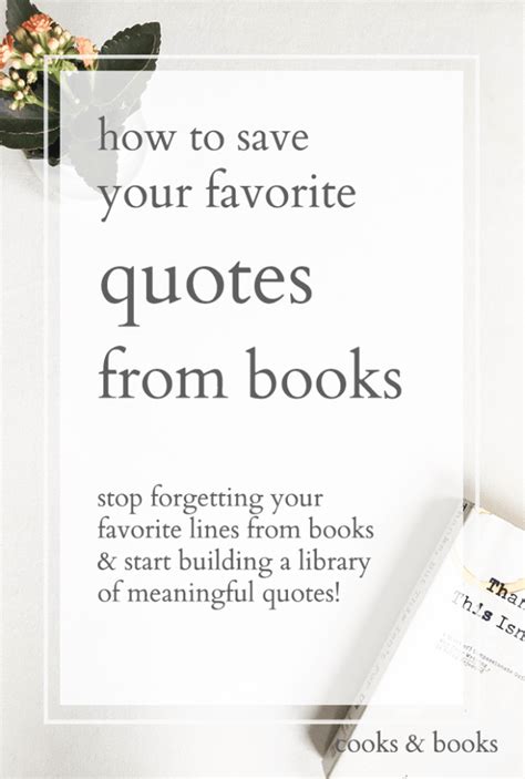 How to save your favorite quotes from books (& free art print!) | cooks ...