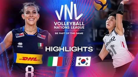 ITA Vs KOR Highlights Week 3 Women S VNL 2024