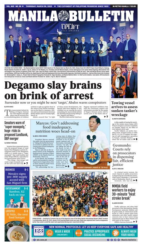 Manila Bulletin News On Twitter Manila Bulletin Headline For Today