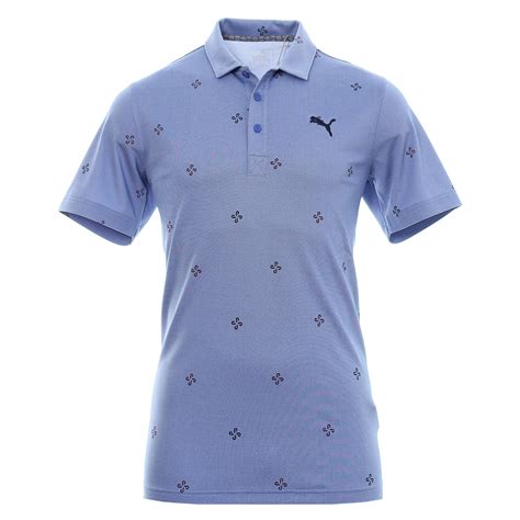 Puma Golf Ditsy Polo Shirt 595717 Dazzling Blue Heather 02 And Function18