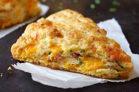 Bacon Cheddar Chive Scones Recipe King Arthur Baking