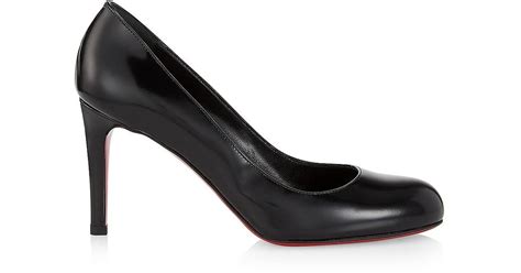 Christian Louboutin Pumppie 85mm Leather Pumps In Black Lyst